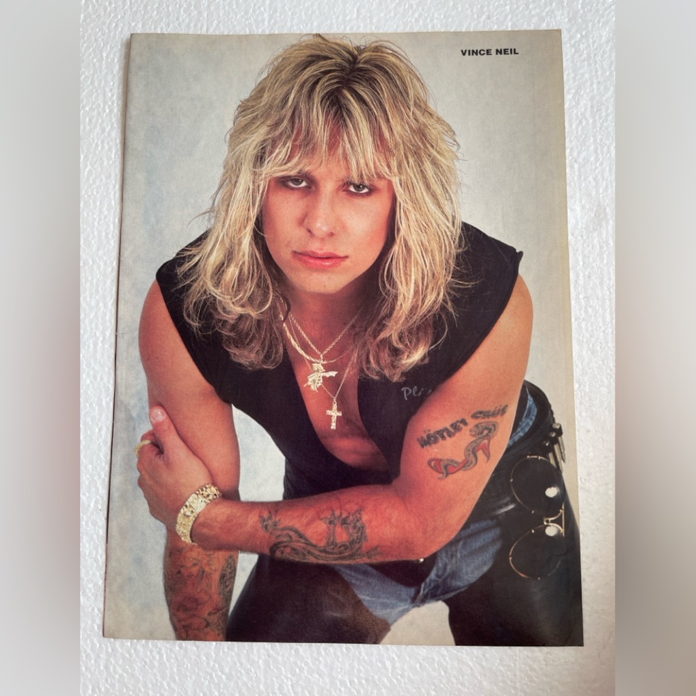 Vintage Vince Neil pinup